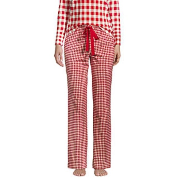 Lands’ End x Draper James Red Check pajama pants - Picture 1 of 6